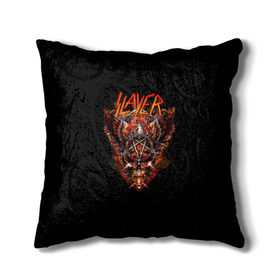 Подушка 3D с принтом Slayer , наволочка – 100% полиэстер, наполнитель – холлофайбер (легкий наполнитель, не вызывает аллергию). | состоит из подушки и наволочки. Наволочка на молнии, легко снимается для стирки | slayer | гэри холт | керри кинг | пентаграмма | пол бостаф | рок группа | слаер | слайер | слеар | слеер | слейр | слеяр | том арайа | хеви