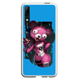 Чехол для Honor P Smart Z с принтом Cuddle Team Leader , Силикон | Область печати: задняя сторона чехла, без боковых панелей | battle royale | cuddle | fortnite | leader | битва | королевская | ниндзя | розовый медведь | фортнайт