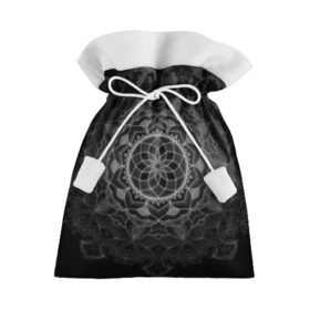 Подарочный 3D мешок с принтом Мандала , 100% полиэстер | Размер: 29*39 см | black | circle | draw | flower | ink | mandala | ornament | pattern | абстракт | геометрия | жизнь | круг | круговой | орнамент | паттерн | симметрия | узоры | цветок | чернила