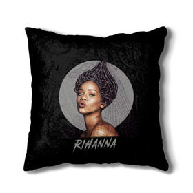 Подушка 3D с принтом Rihanna , наволочка – 100% полиэстер, наполнитель – холлофайбер (легкий наполнитель, не вызывает аллергию). | состоит из подушки и наволочки. Наволочка на молнии, легко снимается для стирки | rihanna | риана | рианна