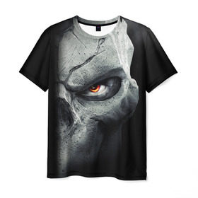 Мужская футболка 3D с принтом Darksiders II: Death Lives , 100% полиэфир | прямой крой, круглый вырез горловины, длина до линии бедер | ад | апокалипсис | война | тьма