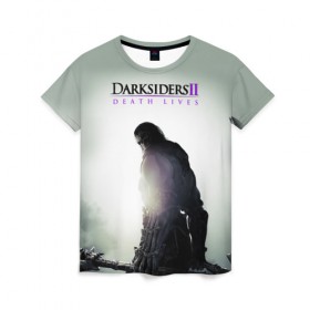 Женская футболка 3D с принтом Апокалипсис II: Смерть живёт , 100% полиэфир ( синтетическое хлопкоподобное полотно) | прямой крой, круглый вырез горловины, длина до линии бедер | ад | апокалипсис | война | тьма
