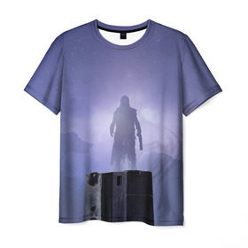 Мужская футболка 3D с принтом DESTINY 2 FORSAKEN , 100% полиэфир | прямой крой, круглый вырез горловины, длина до линии бедер | Тематика изображения на принте: destiny | dlc | forsaken | герои | дестини