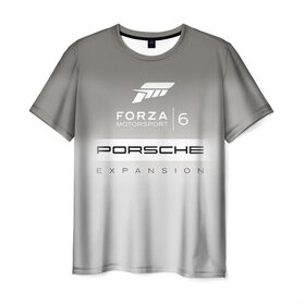 Мужская футболка 3D с принтом Forza Motorsport 6 , 100% полиэфир | прямой крой, круглый вырез горловины, длина до линии бедер | gear | top | авангард | вип | гонки | машина | офф | порше | сиквел | сила | скорость | спин