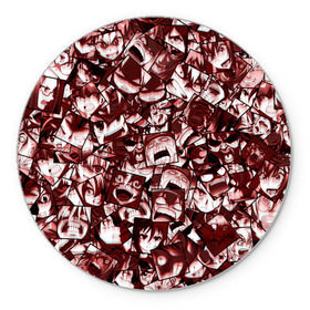 Коврик круглый с принтом Ярость аниме , резина и полиэстер | круглая форма, изображение наносится на всю лицевую часть | ahegao | anime | manga | злость | комиксы | красный | крик | лица | лицо | манга | паттрен | фрагменты