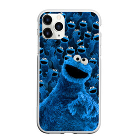 Чехол для iPhone 11 Pro Max матовый с принтом Коржик , Силикон |  | cookie monster | коржик | улица сезам