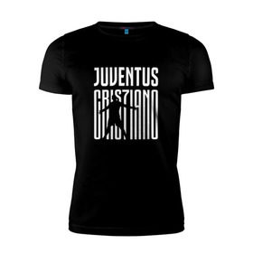 Мужская футболка премиум с принтом Juventus - Cristiano Ronaldo 7 , 92% хлопок, 8% лайкра | приталенный силуэт, круглый вырез ворота, длина до линии бедра, короткий рукав | 0x000000123 | cristiano ronaldo | juventus | криштиано роналдо | ювентус