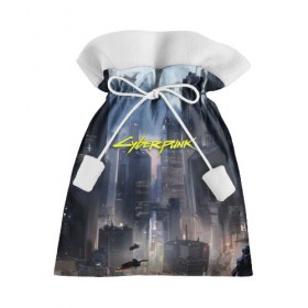 Подарочный 3D мешок с принтом Cyberpunk 2077 city , 100% полиэстер | Размер: 29*39 см | cd projekt red | cyberpunk | cyberpunk 2077 | e3 | night city | ps4 | rpg | v | xbox | будущее | киберпанк | киберпанк 2077 | найт сити | от создателей ведьмака | рпг