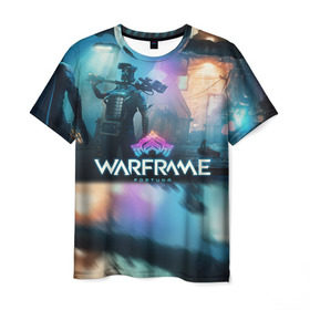 Мужская футболка 3D с принтом WARFRAME FORTUNA , 100% полиэфир | прямой крой, круглый вырез горловины, длина до линии бедер | 2019 | fortuna | stalker | warframe | варфрейм | сталкер | тэнно