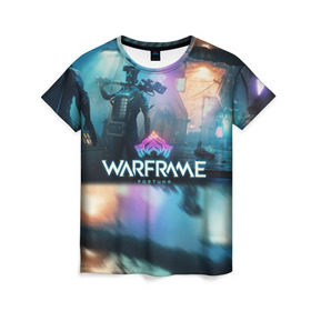 Женская футболка 3D с принтом WARFRAME FORTUNA , 100% полиэфир ( синтетическое хлопкоподобное полотно) | прямой крой, круглый вырез горловины, длина до линии бедер | 2019 | fortuna | stalker | warframe | варфрейм | сталкер | тэнно