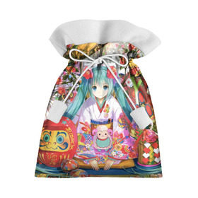 Подарочный 3D мешок с принтом Hatsune Miku , 100% полиэстер | Размер: 29*39 см | аниме | виртуальная певица | вокалоид | девушки | манга | мульт | сёдзё | сериал | фантастика | япония