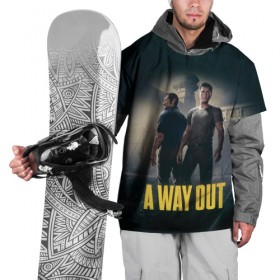 Накидка на куртку 3D с принтом A WAY OUT , 100% полиэстер |  | Тематика изображения на принте: 
