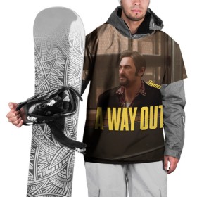 Накидка на куртку 3D с принтом A Way Out Vincent , 100% полиэстер |  | Тематика изображения на принте: 