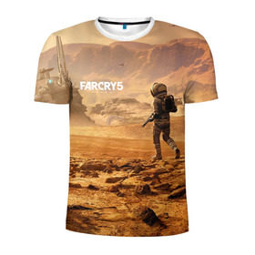 Мужская футболка 3D спортивная с принтом FAR CRY 5 LOST ON MARS , 100% полиэстер с улучшенными характеристиками | приталенный силуэт, круглая горловина, широкие плечи, сужается к линии бедра | Тематика изображения на принте: action | far cry | far cry 5 | lost on mars | игра | космонавт | космос | марс | экшн