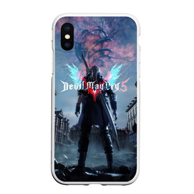 Чехол для iPhone XS Max матовый с принтом DEVIL MAY CRY 5 , Силикон | Область печати: задняя сторона чехла, без боковых панелей | devil may cry | game | девил май край | игра