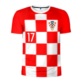 Мужская футболка 3D спортивная с принтом Манджукич Хорватия форма , 100% полиэстер с улучшенными характеристиками | приталенный силуэт, круглая горловина, широкие плечи, сужается к линии бедра |  манджукич  | сборная хорватии | хорватия | чемпионат мира | чм