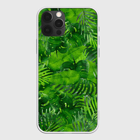 Чехол для iPhone 12 Pro Max с принтом Тропики , Силикон |  | джунгли | зелень | лес | листья | тропики