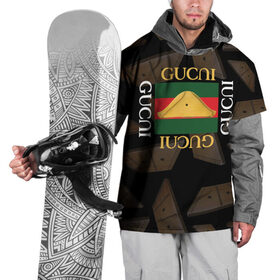 Накидка на куртку 3D с принтом Gusli Гусли , 100% полиэстер |  | Тематика изображения на принте: gucci | gusli | gussi | гуси | гусли | гучи