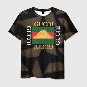 Мужская футболка 3D с принтом Gusli Гусли , 100% полиэфир | прямой крой, круглый вырез горловины, длина до линии бедер | gucci | gusli | gussi | гуси | гусли | гучи
