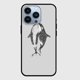 Чехол для iPhone 13 Pro с принтом Киты ,  |  | арт | касатка | касатки | кит | море | океан | рисунок | узор