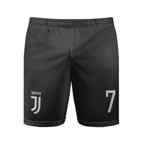 Мужские шорты 3D спортивные с принтом Ronaldo Juve ,  |  | 