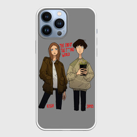 Чехол для iPhone 13 Pro Max с принтом Конец го Мира ,  |  | alex lawther | allysa | james | jessica barden | netflix | алекс лоутер | джессика барден | нетфликс