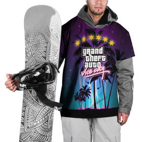Накидка на куртку 3D с принтом GTA Vice City , 100% полиэстер |  | 5 звезд | auto | grand | gta | theft | vice city |   лето | вай сити | вертолеты | гта | звезды | логотип | надпись | пальмы | пляжная | рисунок | розыск | рубашка | томми версетти