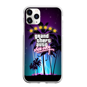 Чехол для iPhone 11 Pro матовый с принтом GTA Vice City , Силикон |  | 5 звезд | auto | grand | gta | theft | vice city |   лето | вай сити | вертолеты | гта | звезды | логотип | надпись | пальмы | пляжная | рисунок | розыск | рубашка | томми версетти