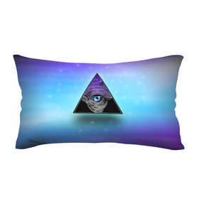 Подушка 3D антистресс с принтом Пирамида / Всевидящее око , наволочка — 100% полиэстер, наполнитель — вспененный полистирол | состоит из подушки и наволочки на молнии | 