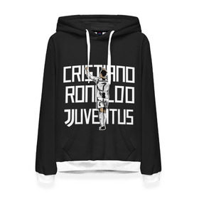 Женская толстовка 3D с принтом Cristiano Ronaldo. Juventus , 100% полиэстер  | двухслойный капюшон со шнурком для регулировки, мягкие манжеты на рукавах и по низу толстовки, спереди карман-кенгуру с мягким внутренним слоем. | 7 | champion | cr7 | cristiano | footballer | forward | juventus | portugal | ronaldo | крис | криштиану | португалия | реал | рон | роналду | ронни | форвард | футболист | чемпион | ювентус