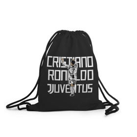 Рюкзак-мешок 3D с принтом Cristiano Ronaldo. Juventus , 100% полиэстер | плотность ткани — 200 г/м2, размер — 35 х 45 см; лямки — толстые шнурки, застежка на шнуровке, без карманов и подкладки | 7 | champion | cr7 | cristiano | footballer | forward | juventus | portugal | ronaldo | крис | криштиану | португалия | реал | рон | роналду | ронни | форвард | футболист | чемпион | ювентус