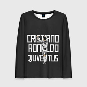 Женский лонгслив 3D с принтом Cristiano Ronaldo. Juventus , 100% полиэстер | длинные рукава, круглый вырез горловины, полуприлегающий силуэт | Тематика изображения на принте: 7 | champion | cr7 | cristiano | footballer | forward | juventus | portugal | ronaldo | крис | криштиану | португалия | реал | рон | роналду | ронни | форвард | футболист | чемпион | ювентус