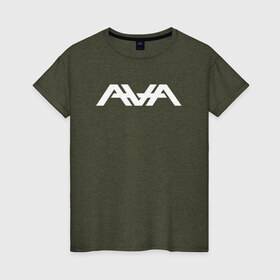Женская футболка хлопок с принтом AVA , 100% хлопок | прямой крой, круглый вырез горловины, длина до линии бедер, слегка спущенное плечо | angels and airwaves | ava | tom delonge | том делонг