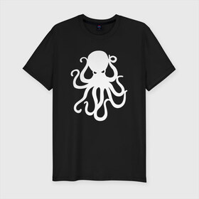 Мужская футболка премиум с принтом Осьминог , 92% хлопок, 8% лайкра | приталенный силуэт, круглый вырез ворота, длина до линии бедра, короткий рукав | mark hoppus | octopus | марк хоппус | осьминог