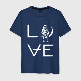Мужская футболка хлопок с принтом Love , 100% хлопок | прямой крой, круглый вырез горловины, длина до линии бедер, слегка спущенное плечо. | angels and airwaves | ava | love | tom delonge | том делонг