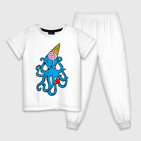Детская пижама хлопок с принтом Mark Blink 182 , 100% хлопок |  брюки и футболка прямого кроя, без карманов, на брюках мягкая резинка на поясе и по низу штанин
 | mark hoppus | octopus | марк хоппус | осьминог