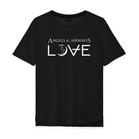 Мужская футболка хлопок Oversize с принтом Love AVA , 100% хлопок | свободный крой, круглый ворот, “спинка” длиннее передней части | angels and airwaves | ava | love | tom delonge | том делонг