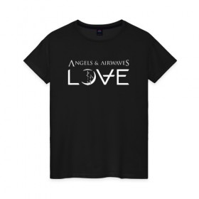 Женская футболка хлопок с принтом Love AVA , 100% хлопок | прямой крой, круглый вырез горловины, длина до линии бедер, слегка спущенное плечо | angels and airwaves | ava | love | tom delonge | том делонг