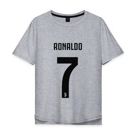 Мужская футболка хлопок Oversize с принтом RONALDO JUVE SPORT , 100% хлопок | свободный крой, круглый ворот, “спинка” длиннее передней части | club | cr7 | fc | football | ronaldo | sport | криштиану роналду | роналдо | спорт | фк | форма | футбольный клуб | ювентус