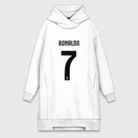 Платье-худи хлопок с принтом RONALDO JUVE SPORT ,  |  | club | cr7 | fc | football | ronaldo | sport | криштиану роналду | роналдо | спорт | фк | форма | футбольный клуб | ювентус