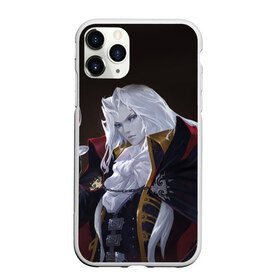 Чехол для iPhone 11 Pro матовый с принтом Alucard (Castlevania) , Силикон |  | вампир | душа | манга | серебряная