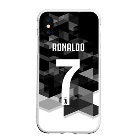 Чехол для iPhone XS Max матовый с принтом RONALDO JUVE SPORT , Силикон | Область печати: задняя сторона чехла, без боковых панелей | cr7 | fc | клуб | криштиану роналду | роналдо | фк | ювентус