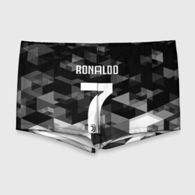 Мужские купальные плавки 3D с принтом RONALDO JUVE SPORT , Полиэстер 85%, Спандекс 15% |  | cr7 | fc | клуб | криштиану роналду | роналдо | фк | ювентус