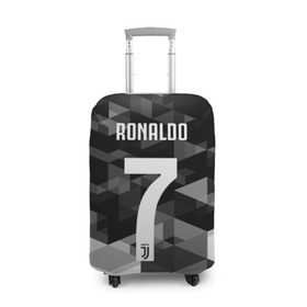 Чехол для чемодана 3D с принтом RONALDO JUVE SPORT , 86% полиэфир, 14% спандекс | двустороннее нанесение принта, прорези для ручек и колес | cr7 | fc | клуб | криштиану роналду | роналдо | фк | ювентус