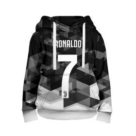 Детская толстовка 3D с принтом RONALDO JUVE SPORT , 100% полиэстер | двухслойный капюшон со шнурком для регулировки, мягкие манжеты на рукавах и по низу толстовки, спереди карман-кенгуру с мягким внутренним слоем | Тематика изображения на принте: cr7 | fc | клуб | криштиану роналду | роналдо | фк | ювентус