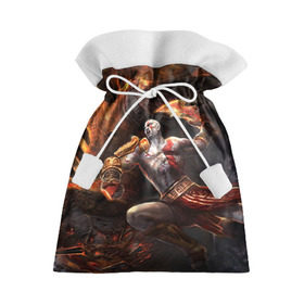 Подарочный 3D мешок с принтом God of War , 100% полиэстер | Размер: 29*39 см | Тематика изображения на принте: 