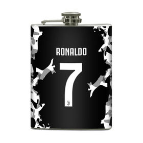 Фляга с принтом RONALDO JUVE SPORT , металлический корпус | емкость 0,22 л, размер 125 х 94 мм. Виниловая наклейка запечатывается полностью | cr7 | fc | football | ronaldo | sport | криштиану роналду | роналдо | фк | форма | футбольный клуб | ювентус