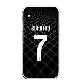 Чехол для iPhone XS Max матовый с принтом RONALDO JUVE SPORT , Силикон | Область печати: задняя сторона чехла, без боковых панелей | cr7 | fc | клуб | криштиану роналду | роналдо | фк | ювентус