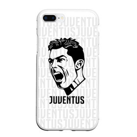 Чехол для iPhone 7Plus/8 Plus матовый с принтом RONALDO JUVE SPORT , Силикон | Область печати: задняя сторона чехла, без боковых панелей | cr7 | fc | клуб | криштиану роналду | роналдо | фк | ювентус