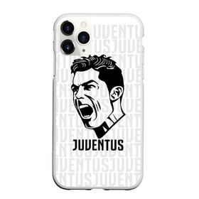 Чехол для iPhone 11 Pro матовый с принтом RONALDO JUVE SPORT , Силикон |  | cr7 | fc | клуб | криштиану роналду | роналдо | фк | ювентус